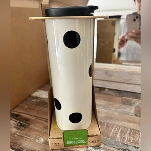 Kate spade tumbler for hot or cold drinks
